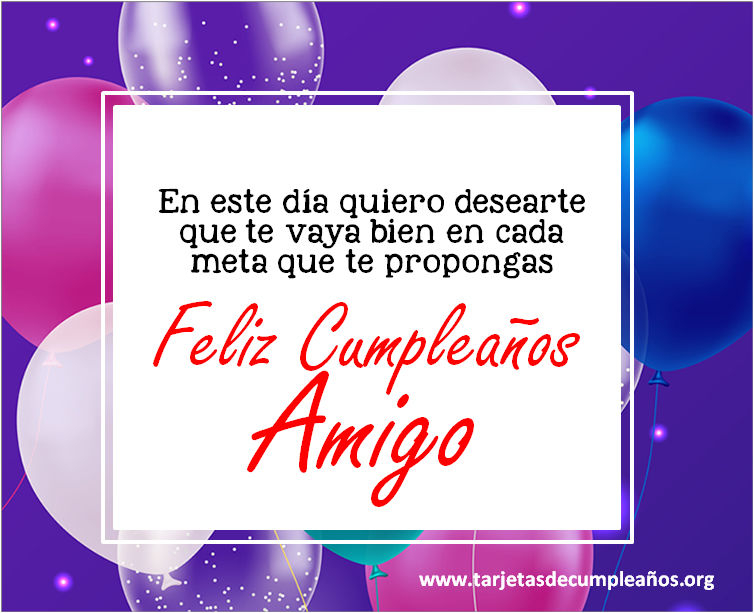 ▷ Tarjetas de Cumpleaños para un Amigo Imágenes con frases ? ?